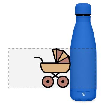 Kinderwagen Baby Boho Icon - Matte Panorama Isolierflasche 500 ml - Königsblau - Vorne