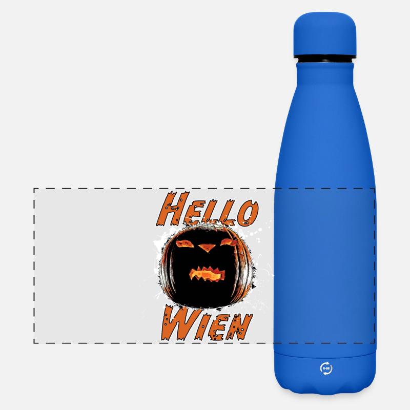 Hello Vienna - Matte Panoramic Thermal Bottle 500 ml - royal blue