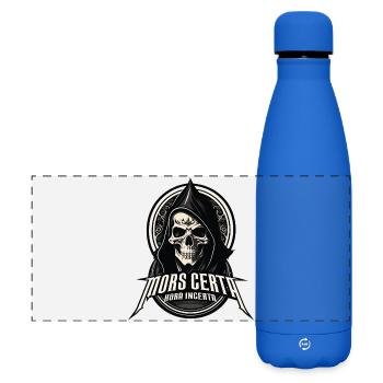 Der Tod ist gewiß, die Stunde ist ungewiss - Matte Panorama Isolierflasche 500 ml - Königsblau - Vorne