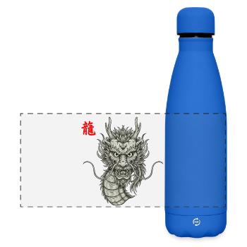 Dragon Asian - Matte Panoramic Thermal Bottle 500 ml - royal blue - Front