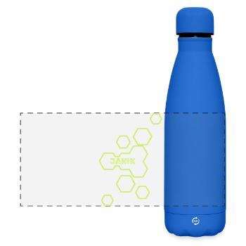Style Janik - Matte Panoramic Thermal Bottle 500 ml - royal blue - Front