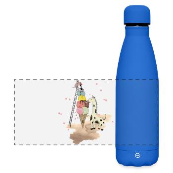 Wildlife Icecream - Matte Panorama Isolierflasche 500 ml - Königsblau - Vorne
