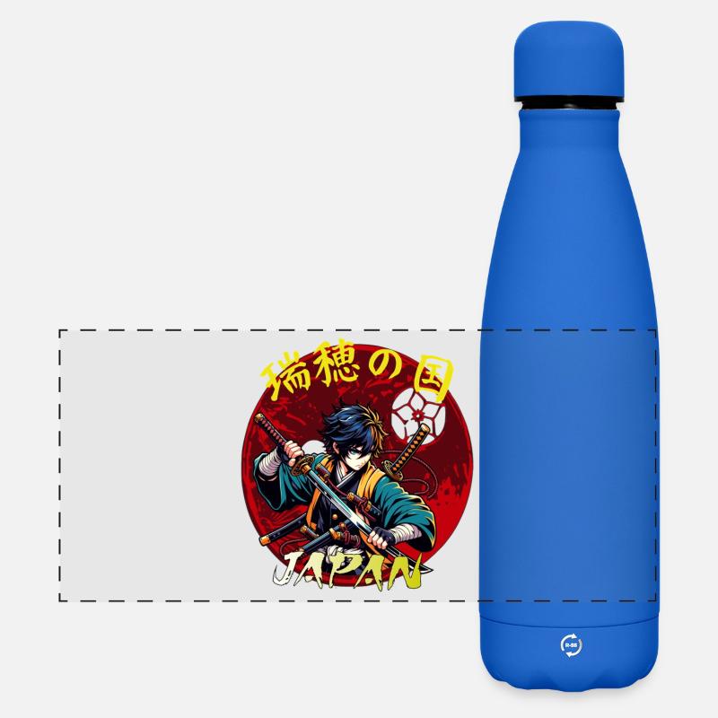Samurai Kids - Matte Panoramic Thermal Bottle 500 ml - royal blue