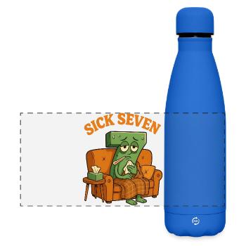 Six Seven Sick Seven - Matte Panoramic Thermal Bottle 500 ml - royal blue - Front