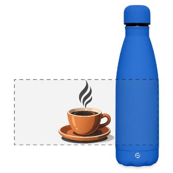 Tasse de Café Chaud Aromatique - Gourde isotherme panoramique mate 500 ml - bleu roi - Devant