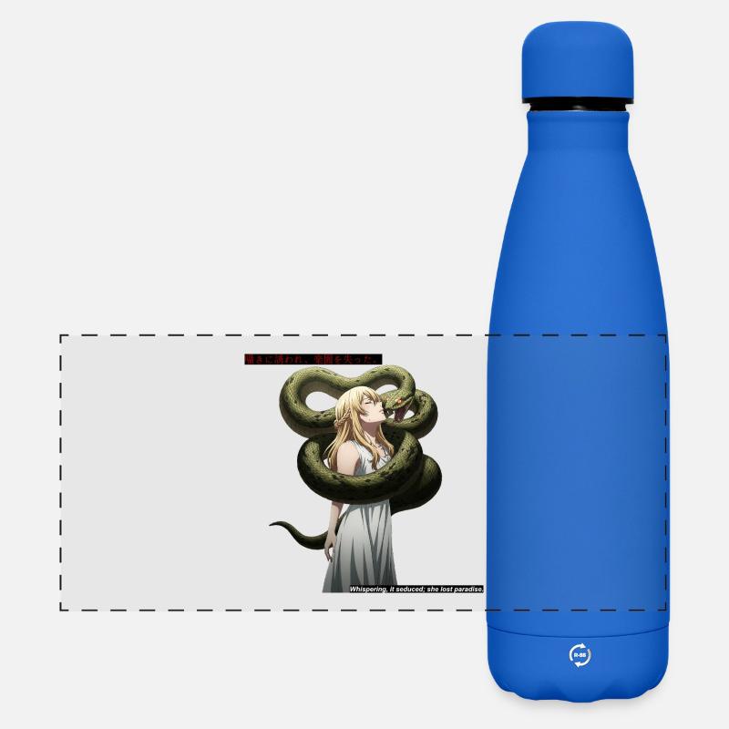 Seduction of the Serpent - Matte Panoramic Thermal Bottle 500 ml - royal blue