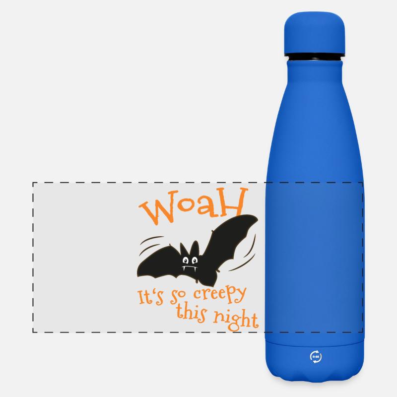 Cute Halloween Bat - Matte Panoramic Thermal Bottle 500 ml - royal blue