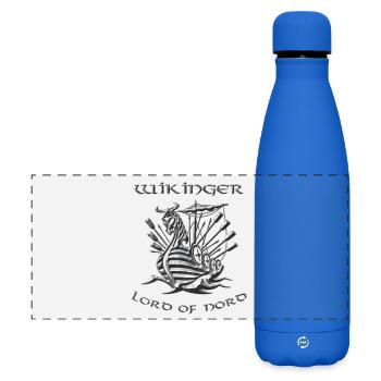 Vikings 5 - Gourde isotherme panoramique mate 500 ml - bleu roi - Devant