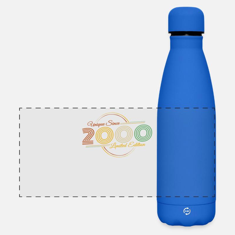 2000 Geburtstag Retro Unique Since 2000 - Matte Panorama Isolierflasche 500 ml - Königsblau