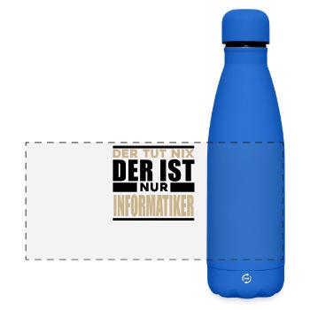 Informatiker Spruch - Matte Panorama Isolierflasche 500 ml - Königsblau - Vorne