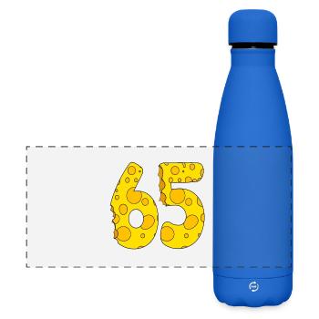 65 years old - 65th birthday gift - 1965 - Matte Panoramic Thermal Bottle 500 ml - royal blue - Front
