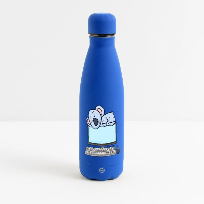 Koala Computer Nerd Programmierer Geschenk Matte Panorama Isolierflasche 500 ml