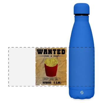 Pommes - french fries - Matte Panorama Isolierflasche 500 ml - Königsblau - Vorne