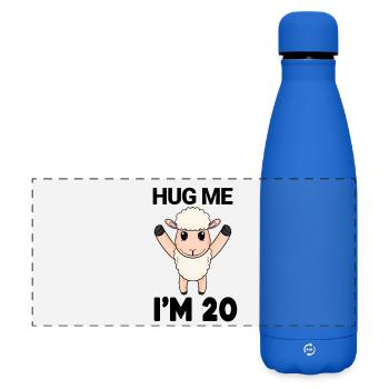 20 birthday - 20 years - hug - Matte Panoramic Thermal Bottle 500 ml - royal blue - Front