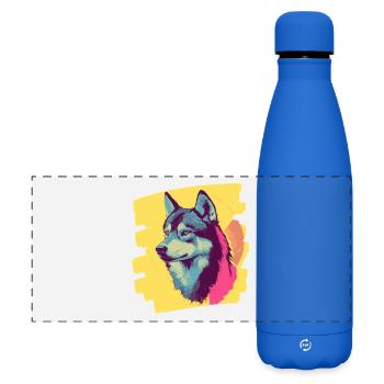 Husky - Matte Panoramic Thermal Bottle 500 ml - royal blue - Front