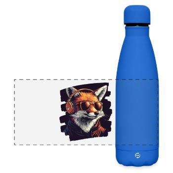 Fuchs - Matte Panorama Isolierflasche 500 ml - Königsblau - Vorne