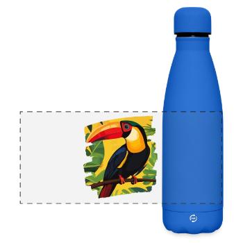 Toucan - Matte Panoramic Thermal Bottle 500 ml - royal blue - Front