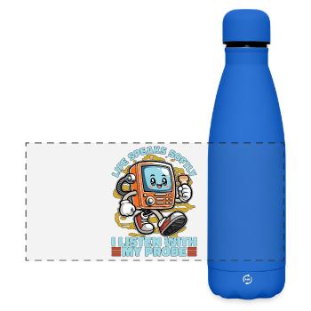 Échographiste Papa L’idole Le mythe La technologie des rayons X - Gourde isotherme panoramique mate 500 ml - bleu roi - Devant