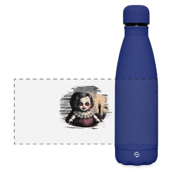 Verlass mich nicht Puppe - Matte Panorama Isolierflasche 500 ml - Dunkelblau  - Vorne
