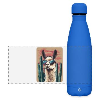 Lama - Matte Panorama Isolierflasche 500 ml - Königsblau - Vorne