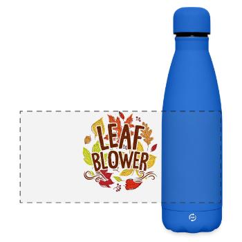souffleur de feuilles Automne Saison Feuilles tombantes Nettoyage - Gourde isotherme panoramique mate 500 ml - bleu roi - Devant