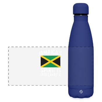 Jamaica Spirit Unbreakable, Jamaïcain - Gourde isotherme panoramique mate 500 ml - bleu foncé  - Devant