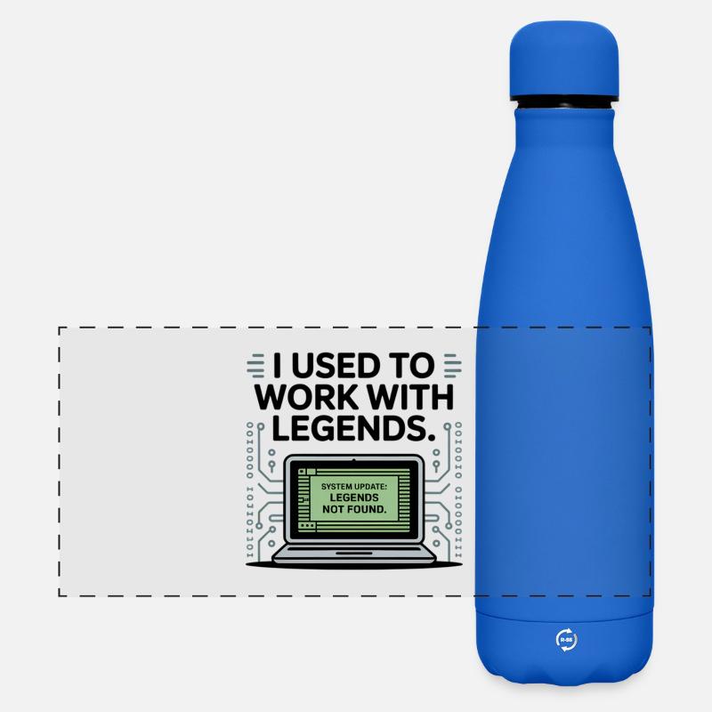 I Used to Work with Legends Farewell Coworker Gift - Matte Panoramic Thermal Bottle 500 ml - royal blue