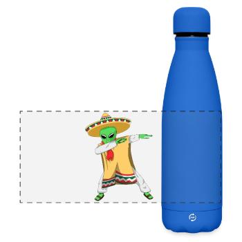Sombrero extraterrestre Dabbing, Cinco de Mayo, fête drôle - Gourde isotherme panoramique mate 500 ml - bleu roi - Devant