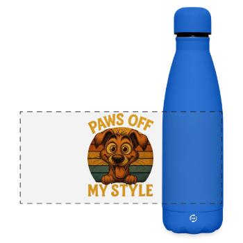 Pas de mon style - Gourde isotherme panoramique mate 500 ml - bleu roi - Devant