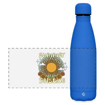 Litha Pagan Solstice d’été Midsommar - Gourde isotherme panoramique mate 500 ml - bleu roi - Devant