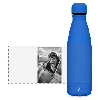 Amelia Earhart Selfie - Matte Panorama Isolierflasche 500 ml - Königsblau - Vorne