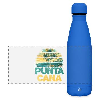Œuvres d’art de la plage tropicale de Punta Cana - Gourde isotherme panoramique mate 500 ml - bleu roi - Devant