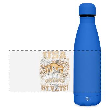 Jour des anciens combattants pour les démocrates USA unis par les vétérans ! - Gourde isotherme panoramique mate 500 ml - bleu roi - Devant