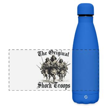 Scottish Warriors Jacobits Highland Games Fans - Matte Panoramic Thermal Bottle 500 ml - royal blue - Front