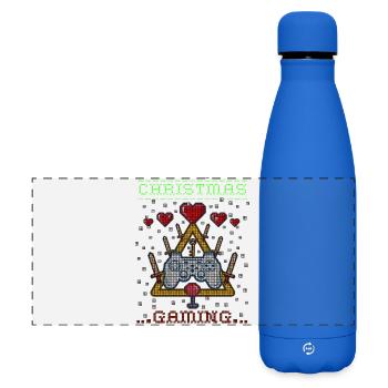 ugly Christmas - Matte Panorama Isolierflasche 500 ml - Königsblau - Vorne