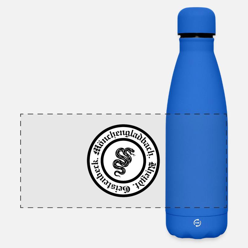 FC Stadt Ortsteil Gemeinde 1 - Matte Panoramic Thermal Bottle 500 ml - royal blue