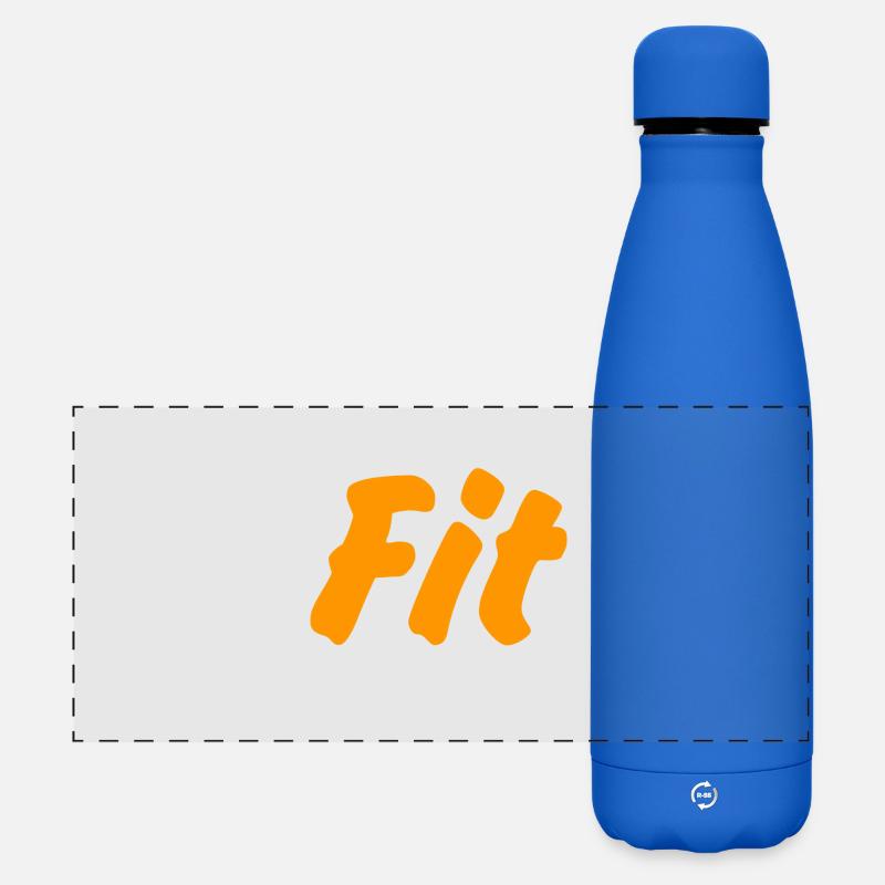 Fit - Matte Panoramic Thermal Bottle 500 ml - royal blue