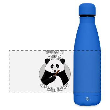 Vous pouvez devenir végétalien tout en grossissant - Gourde isotherme panoramique mate 500 ml - bleu roi - Devant