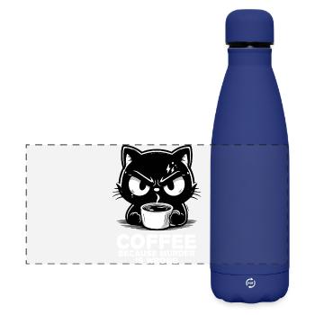 Murder is wrong (dark) - Matte Panoramic Thermal Bottle 500 ml - dark blue  - Front