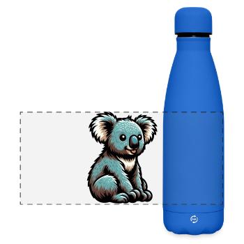 Koala - Matte Panoramic Thermal Bottle 500 ml - royal blue - Front