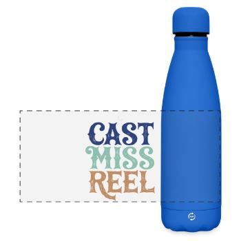 Besetzung: Miss Reel Retro Peach - Matte Panorama Isolierflasche 500 ml - Königsblau - Vorne