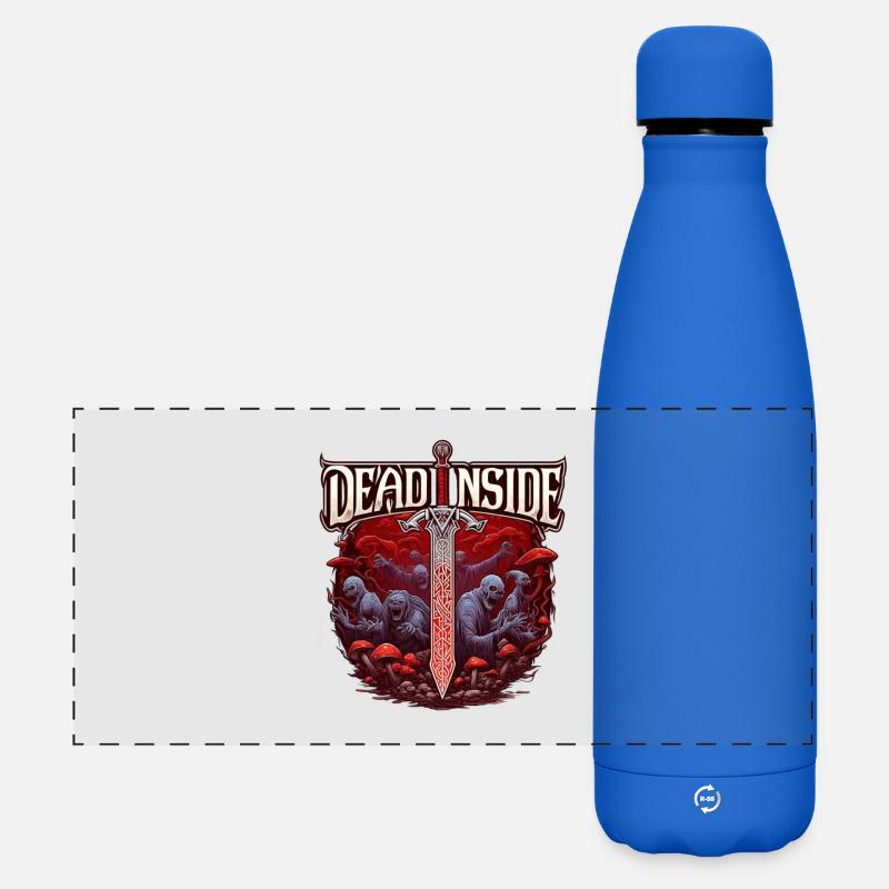 Horror and Science Fiction Saga with Sword - Matte Panoramic Thermal Bottle 500 ml - royal blue