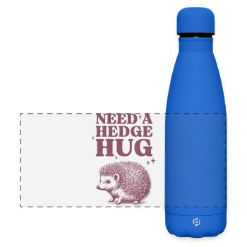Igel Charm Motiv - Matte Panorama Isolierflasche 500 ml - Königsblau - Vorne