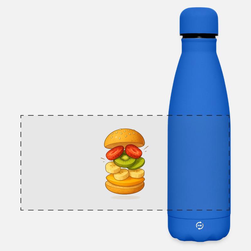 Fruit Burger - Matte Panoramic Thermal Bottle 500 ml - royal blue