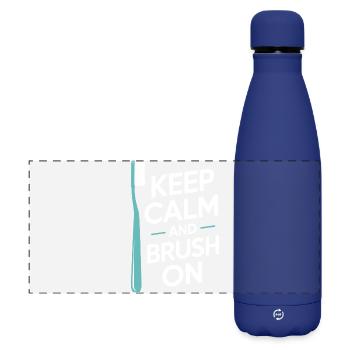 Ingénierie dentaire de précision Artwork - Gourde isotherme panoramique mate 500 ml - bleu foncé  - Devant