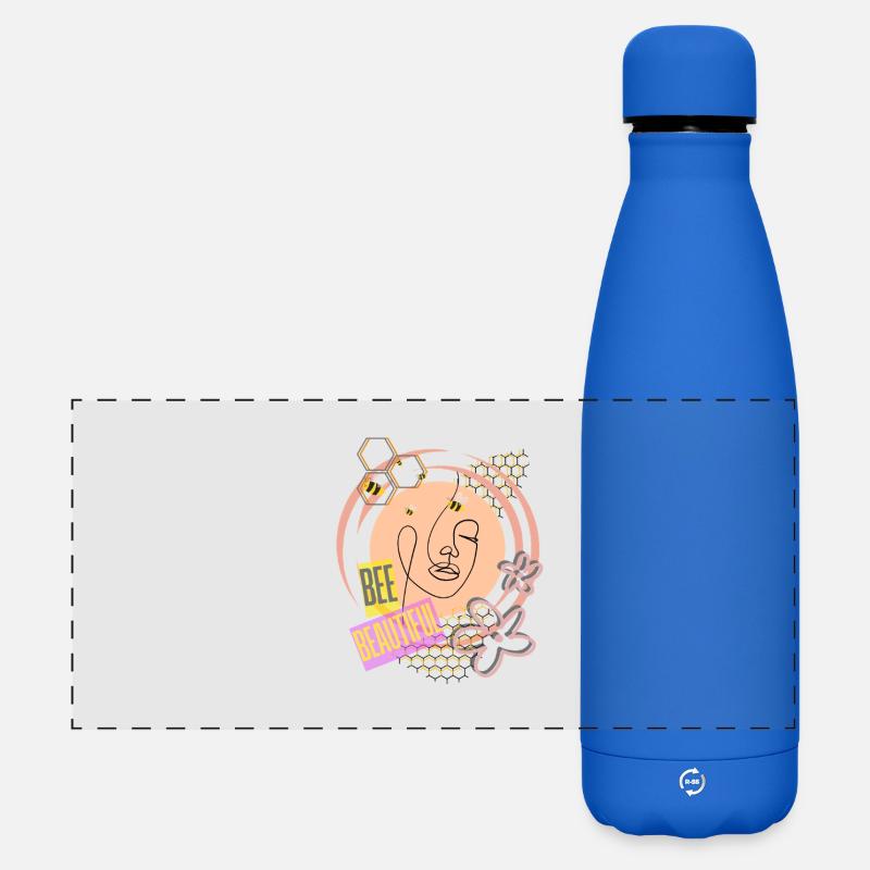 Bee beautiful - Matte Panoramic Thermal Bottle 500 ml - royal blue