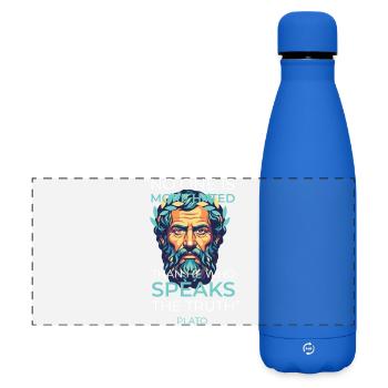 Plato Quote Truth Greek Philosophy - Matte Panoramic Thermal Bottle 500 ml - royal blue - Front
