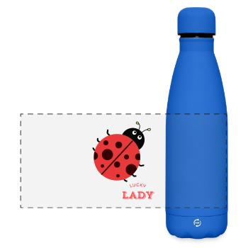 Verspielter Marienkäfer für Geschenke und Kleidung - Matte Panorama Isolierflasche 500 ml - Königsblau - Vorne