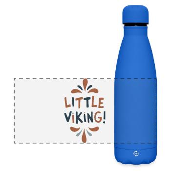 Kleiner Wikinger - Matte Panorama Isolierflasche 500 ml - Königsblau - Vorne