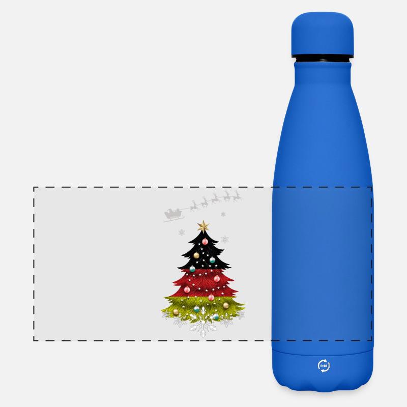 Christmas tree with Germany flag - Matte Panoramic Thermal Bottle 500 ml - royal blue